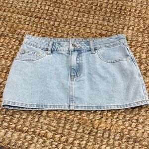 Denim Mini Skirt
